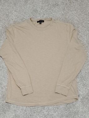 Banana Republic Long-Sleeve Crewneck Tee - Beige